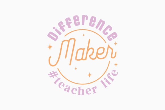 Difference Maker Teacher Life Retro Svg Review