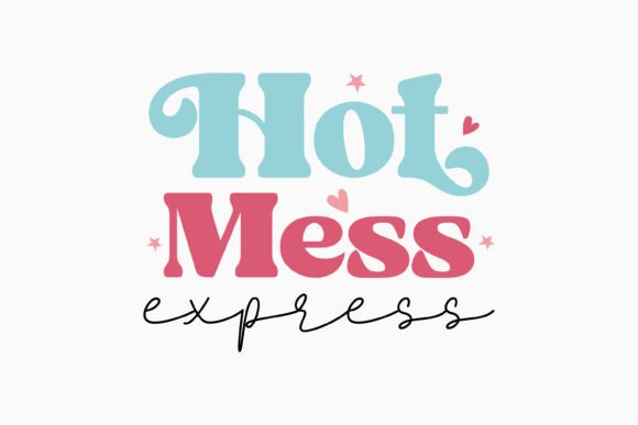 Retro Sarcastic Quote SVG Hot Mess Expre Review