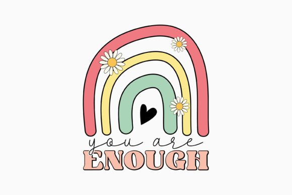 You Are Enough Retro Mental Health SVG Review